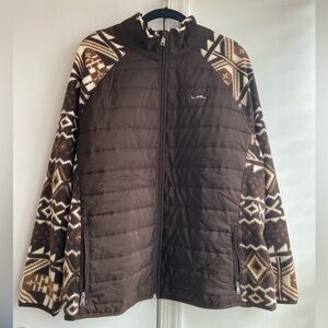 Ralph Lauren Aztec Fleece Western fleece zip up jacket 3X